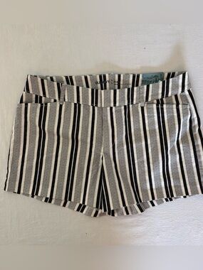 Old Navy Pixie Striped Shorts Coastal Grandmacore Nautical Linen Look NWT